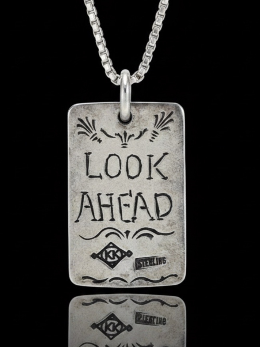 Kim Klass Sterling Silver Look Ahead Arrow Pendant Necklace 16.25" XRF 94.8%